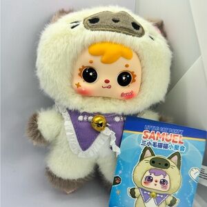 Samuel Little Cat Party Plush Animal Key Holder